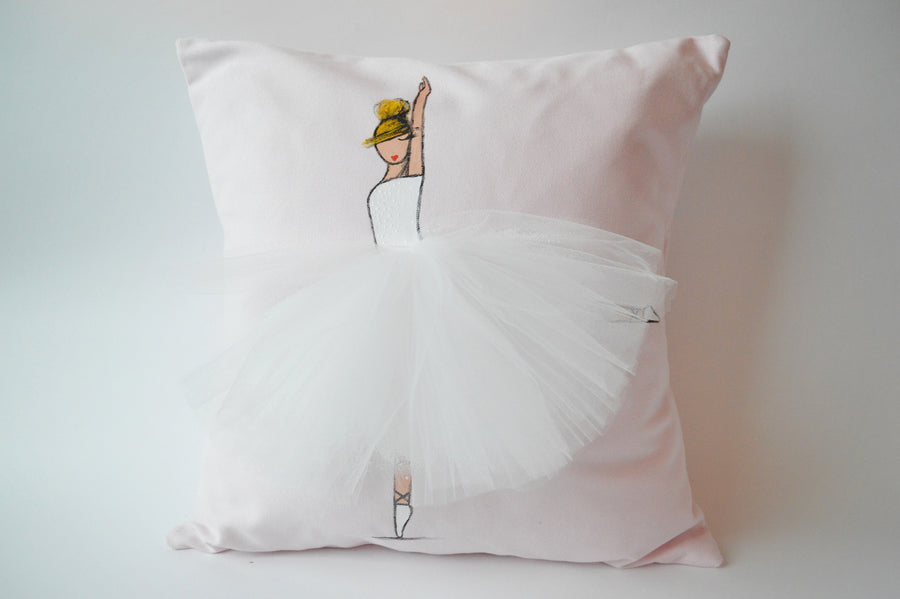 Nursery Decor - Pink Ballerina Pillow | Shenasi Concept