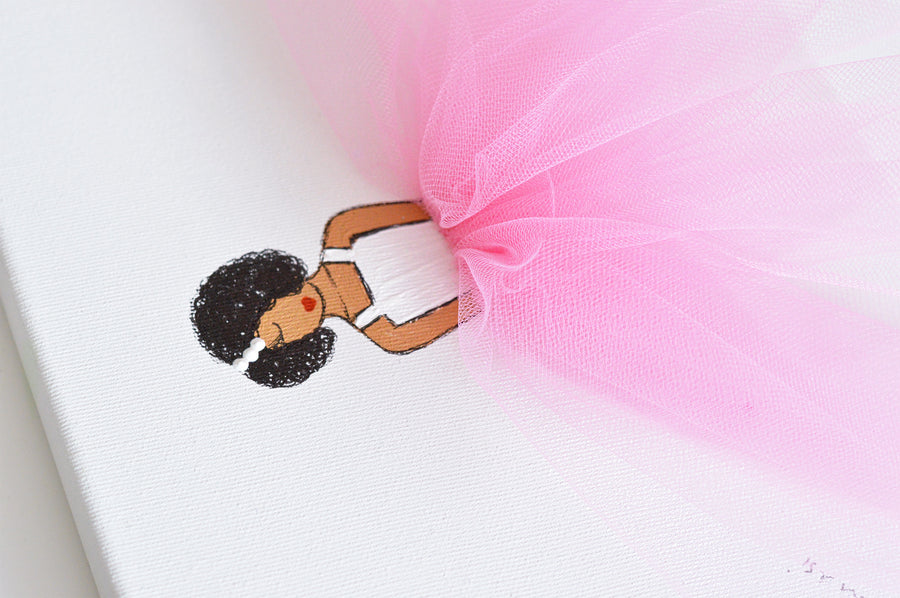 Nursery Art | Dressi Diva | African American Ballerina Art