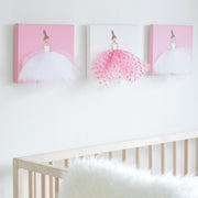 Set of Dressi Divas - Pink and Polkadots Ballerina Art