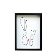 Nursery Art Unisex - Lily & Billy Bunny Print | Shenasi Concept