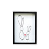 Nursery Art Unisex - Lily & Billy Bunny Print | Shenasi Concept