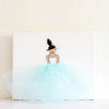 Nursery Art for Girl - Ballerina Art Blue Tutu | Shenasi Concept