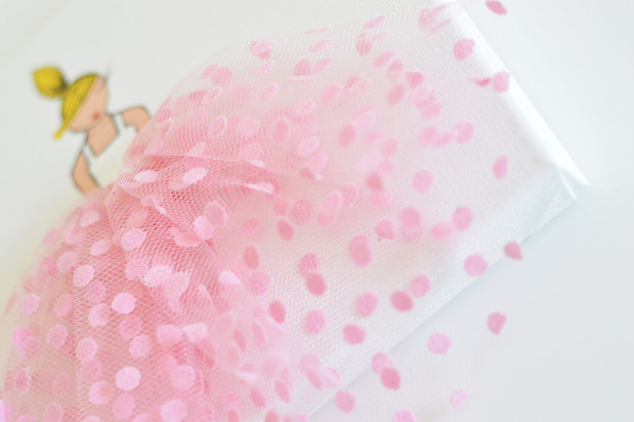 Girls Nursery Decor - Dressi Diva Polkadot Ballerina Art | Shenasi Concept