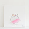 Nursery Wall Art for Girl - Tammy sheep with tutu | Shenasi Concept