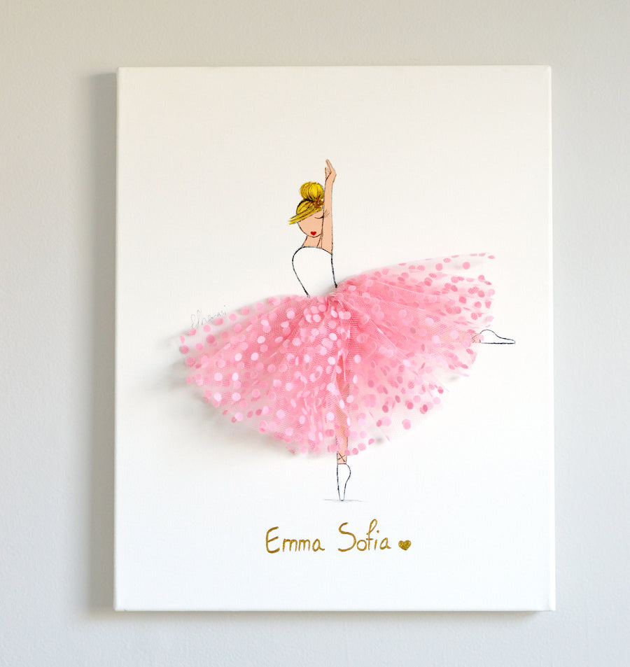 Sofia Wall Art - Polkadot Tutu