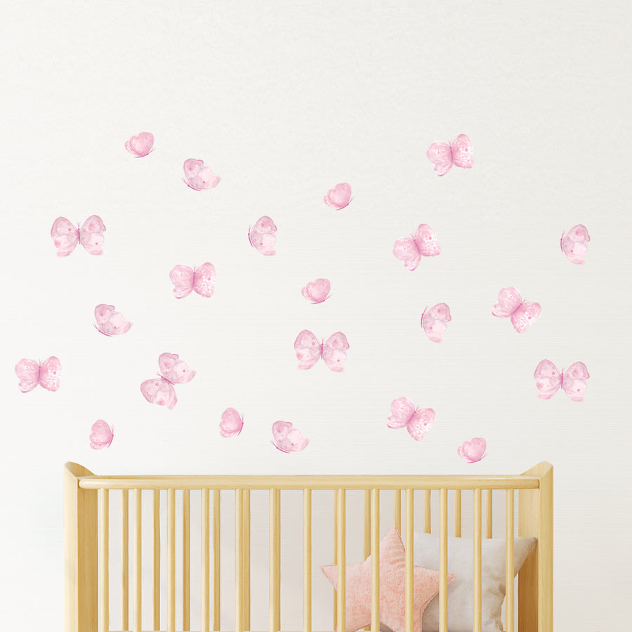 pink nursery wall decal | Peppy Lu
