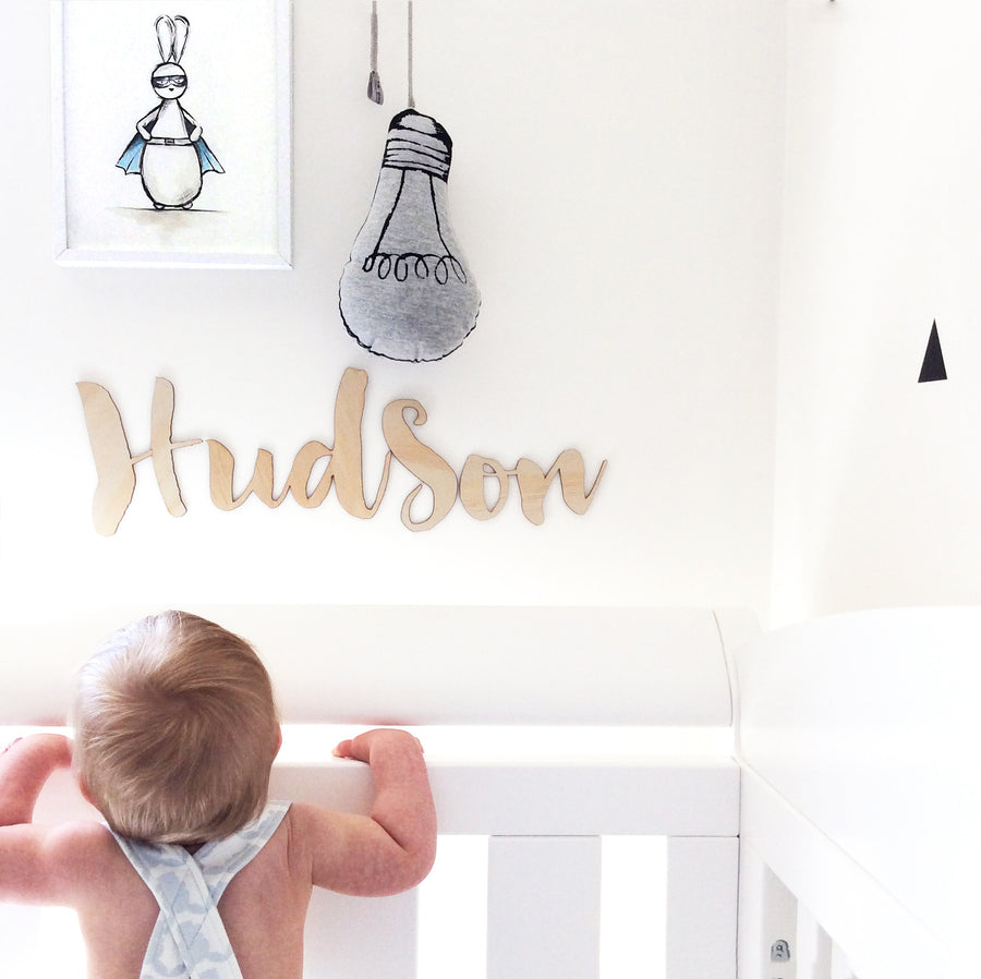 Baby Boy Nursery Decor - Superhero Bunny | Shenasi Concept