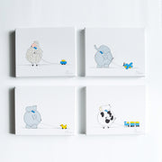 Hand Painted Nursery Art Set - Animals For Kids | Shenasi Concept