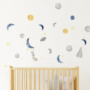 space moon star wall decal| Shenasi Concept