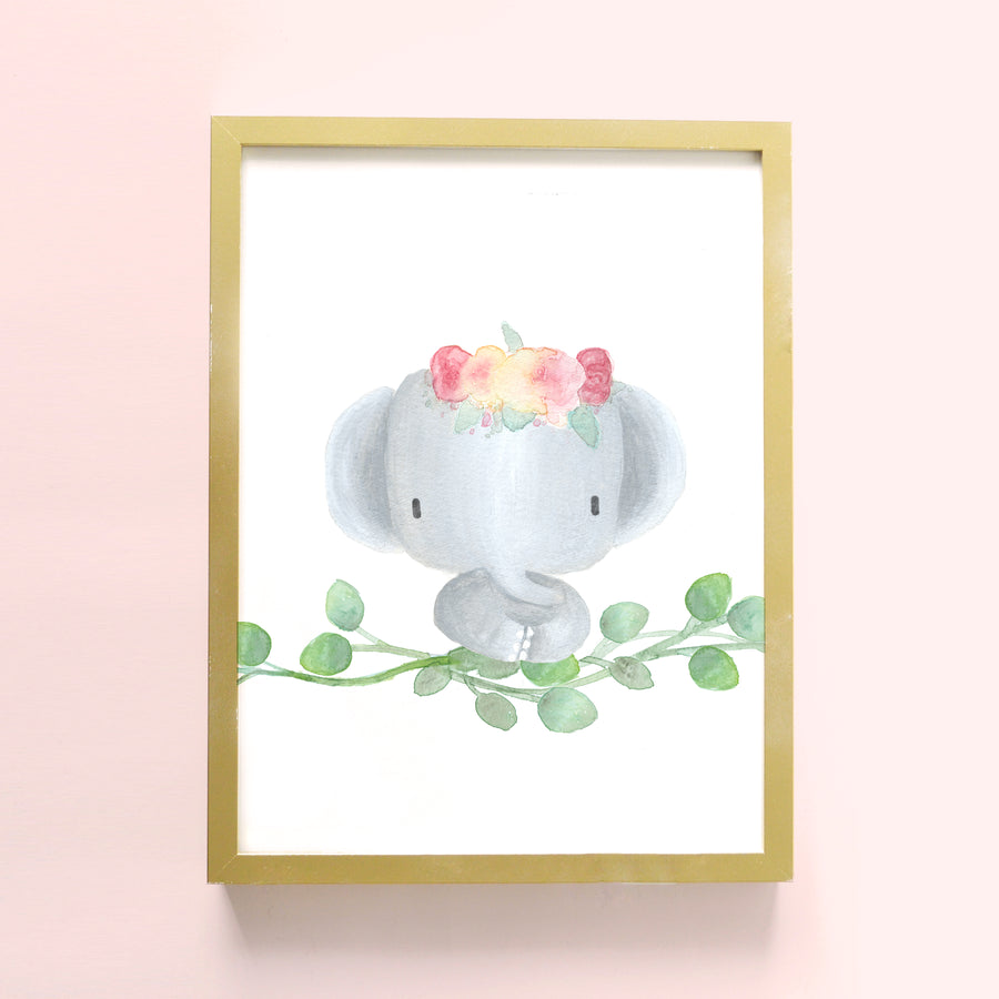 elephant children's art print | Shenasi Concept
