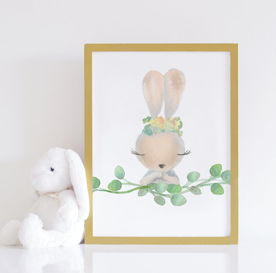 bunny rabbit nursery art | Shenasi Concept