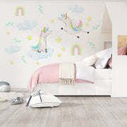 baby girl unicorn wall decal | Peppy Lu