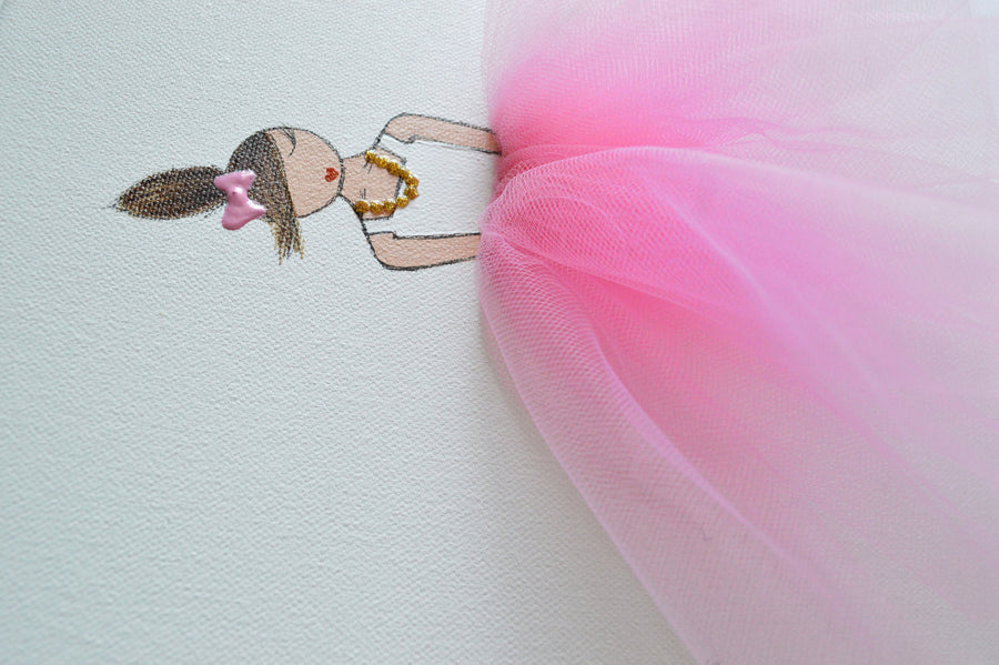 Ballerina Nursery Wall Decor Dressi Diva Set Pink | Shenasi Concept