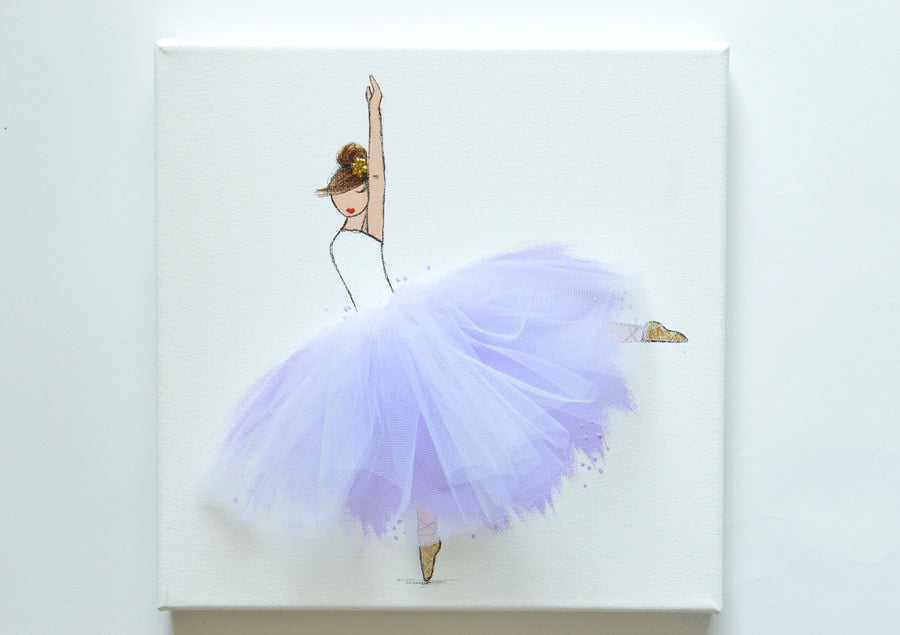 Girls Wall Decor - Dressi Diva Ballerina Set Purple | Shenasi Concept