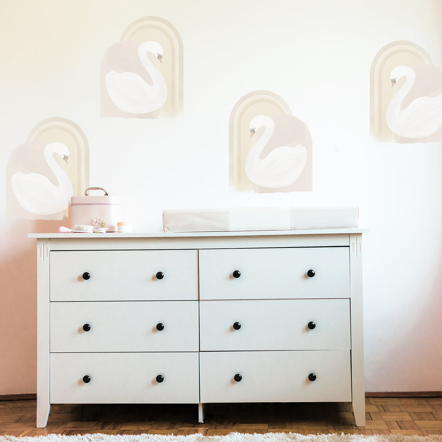 Serene Swans Decals